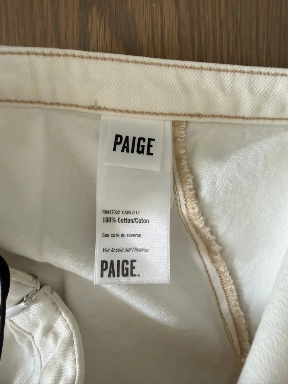 NEW Paige Adaline Mini Skirt In Ecru